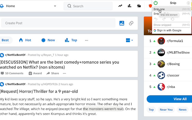 Snip: Очистите веб для Chrome 2.8