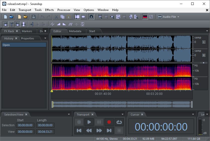 Soundop Audio Editor 1.9.5.3: Репакованная и Портативная Версия