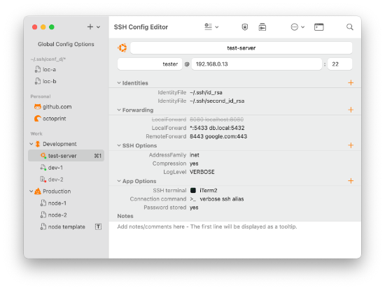 SSH Config Editor Pro версия 2.6.6 для macOS