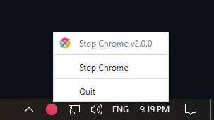 Stop Chrome 2.0.14