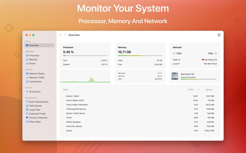System Toolkit версия 6.1.1 для macOS