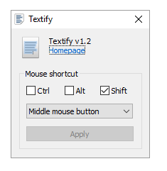 Textify 1.10.4: и Русский интерфейс