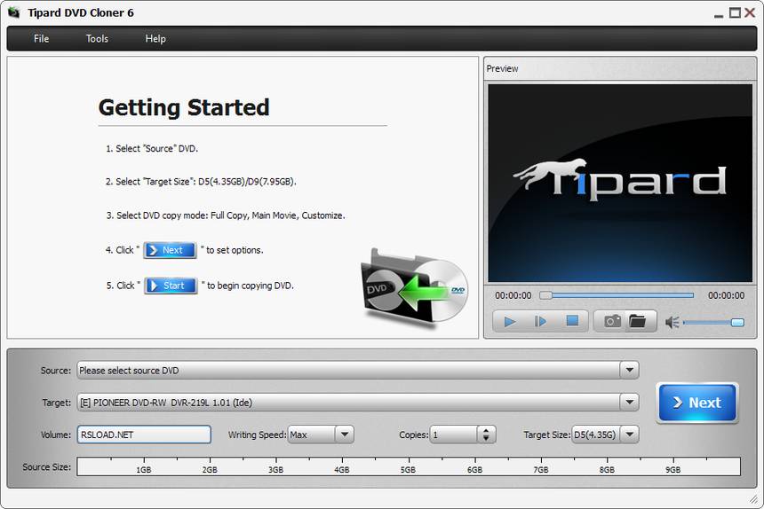 Tipard DVD Cloner 6.2.76 + + Репак + 6.2.50 для MacOS