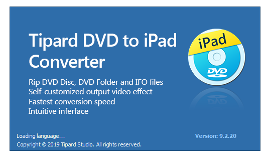 Tipard DVD to iPad Conversion Tool версии 9.2.30