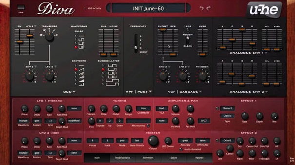 u-he Diva 1.4.6 для macOS