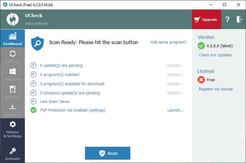 UCheck версия 5.7.1.0 для x64