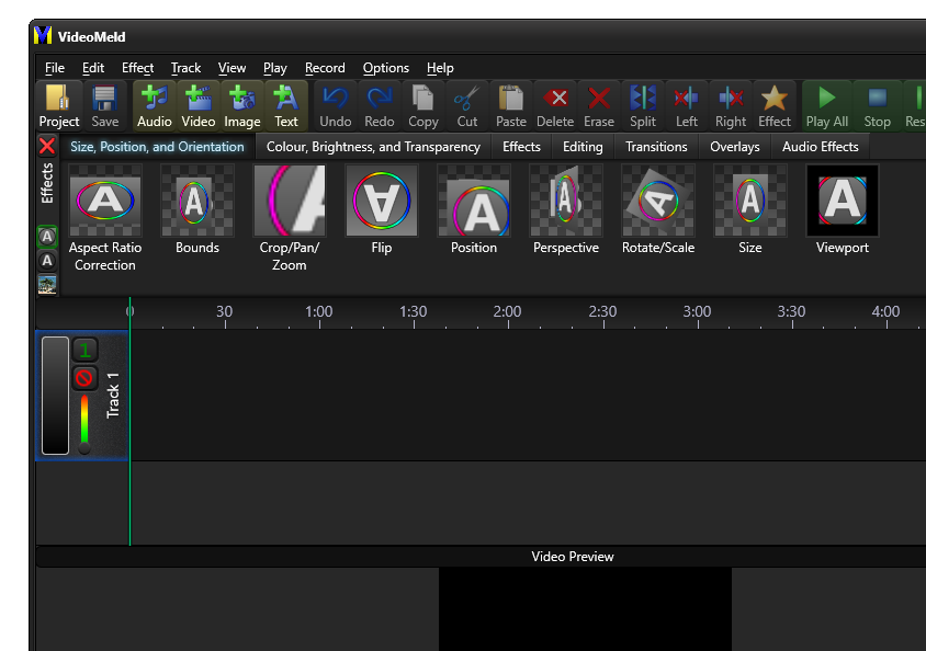 VideoMeld версия 1.73 для 64-битных систем