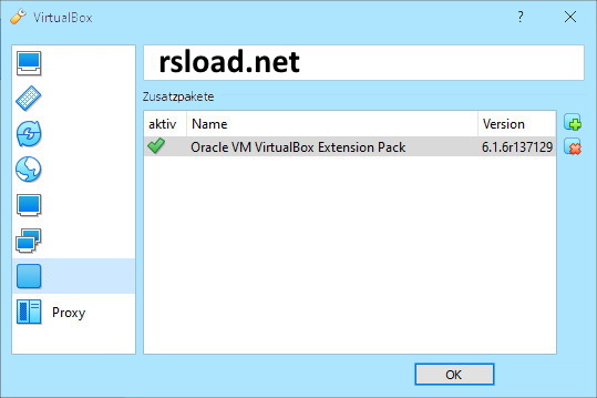 Расширенный пакет VirtualBox версии 7.1.4