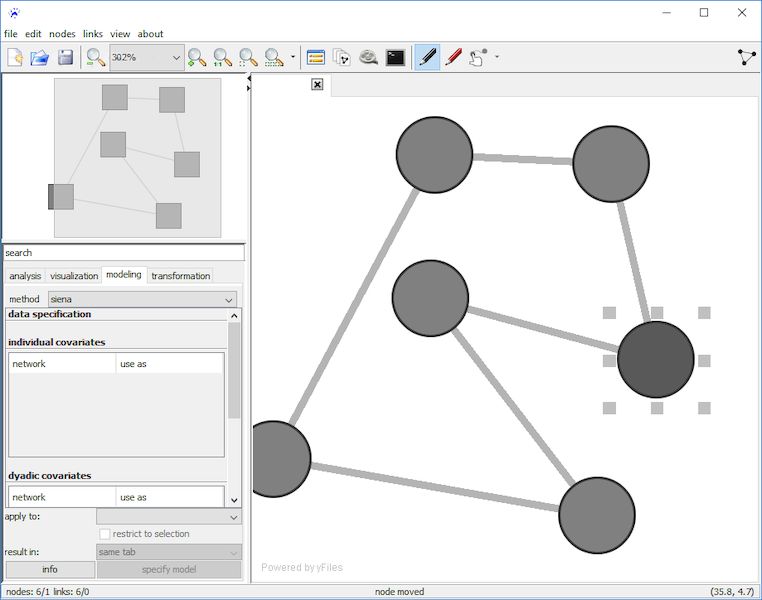 Visone версии 2.27