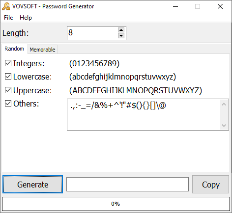 Vov Password Generator 2.1 и Портативная Версия
