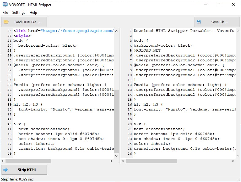 VovSoft HTML Stripper версия 2.2 с русским языком