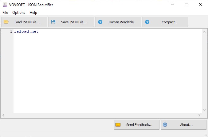 VovSoft JSON Beautifier версии 1.5 и портативная версия