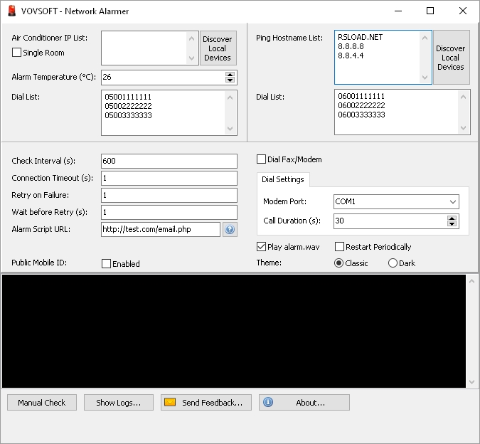 VovSoft Network Alarmer версия 5.0