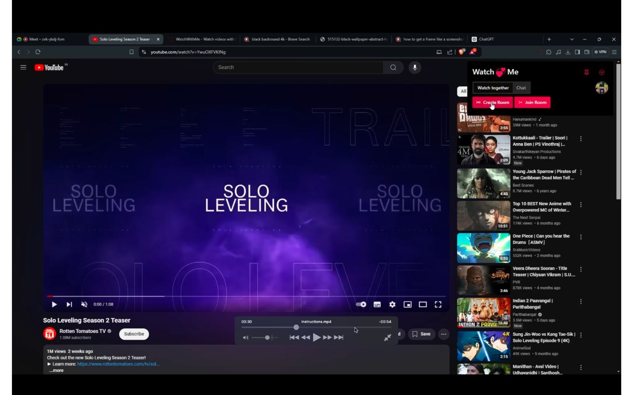 Watch With Me для Chrome 0.22