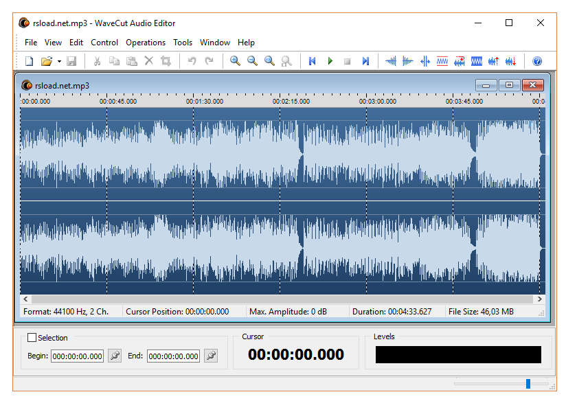 WaveCut Audio Editor версия 6.7.0 + Портативная версия