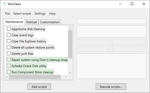 WinClean 1.3.1 для x64: Портативная версия