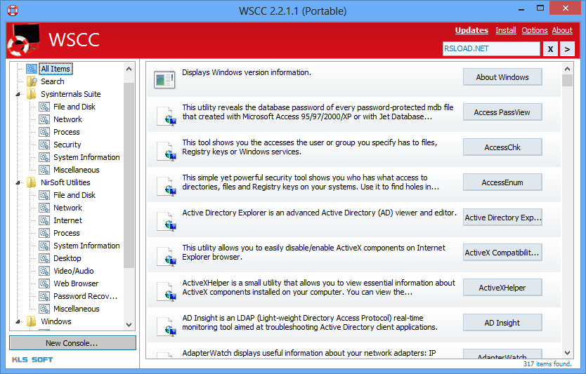 Центр управления системами Windows 7.1.0.0 + x64 / WSCC