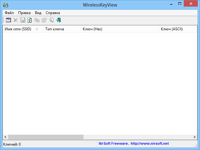 WirelessKeyView 2.23 x64: Русская версия