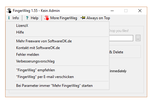 бесплатно FingerWeg 